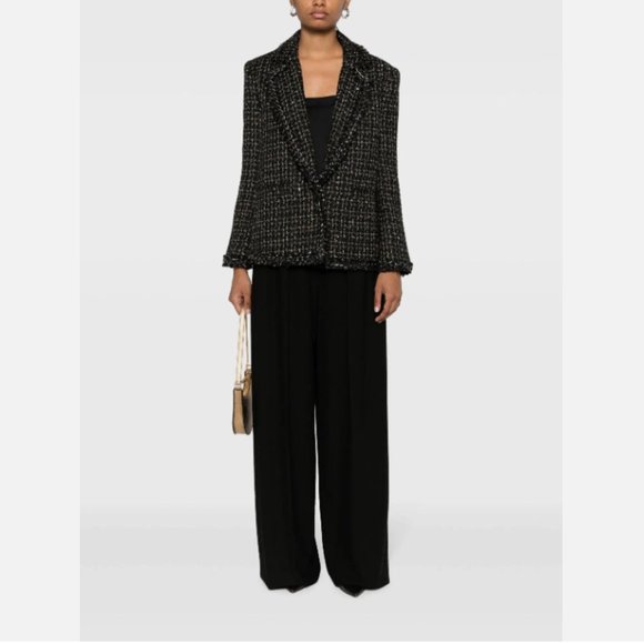 Alice + Olivia Shan Chain-Trim Tweed Jacket - Picture 5 of 16